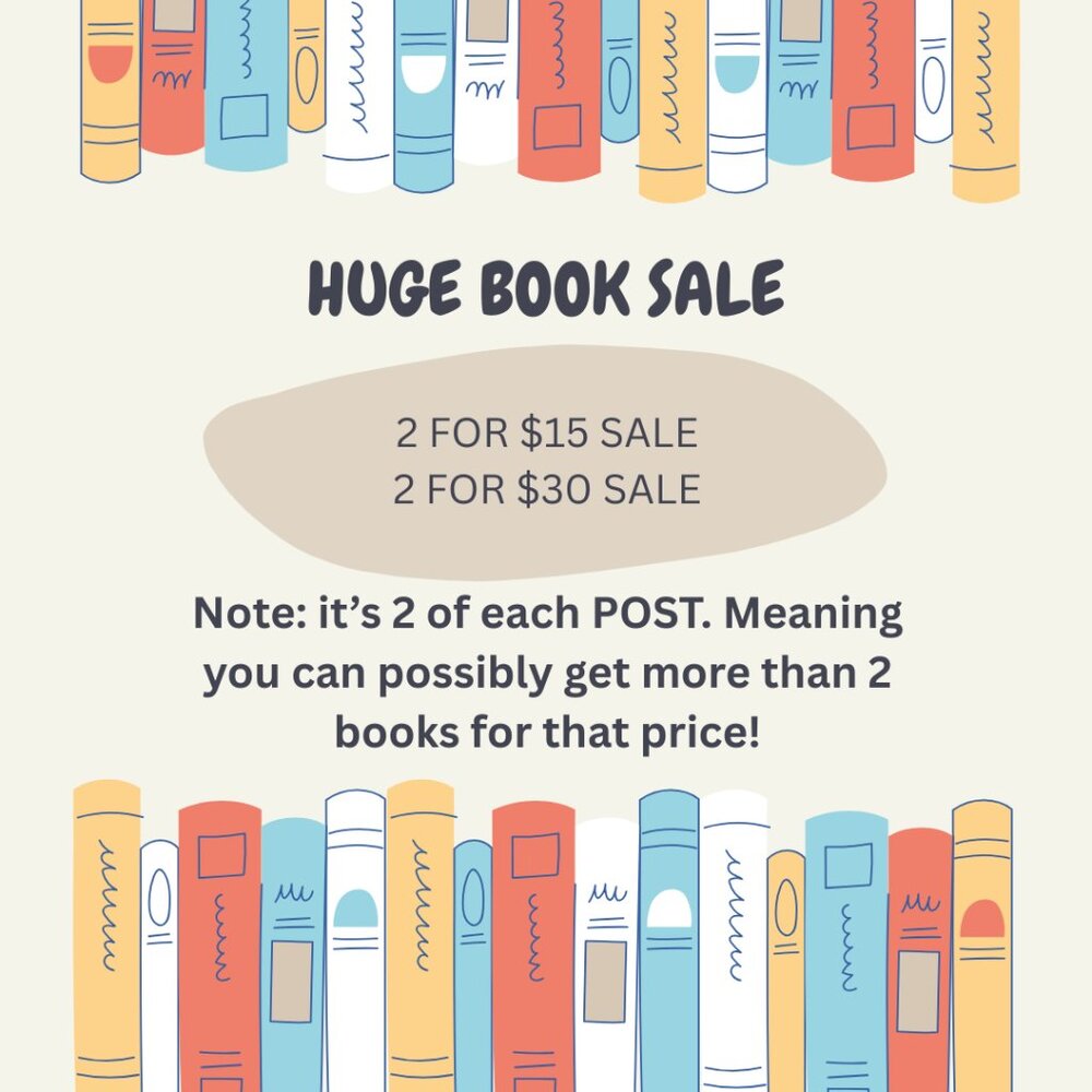 HUGE BOOK SALE